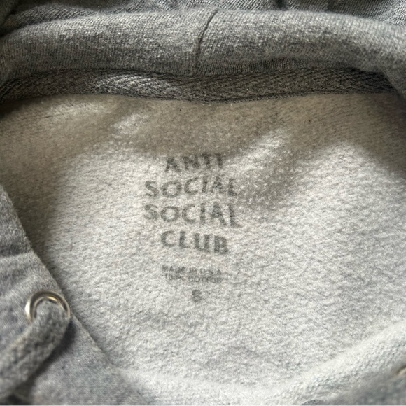 🩷Anti Social Social Club Pink Logo Hoodie - Picture 3 of 4